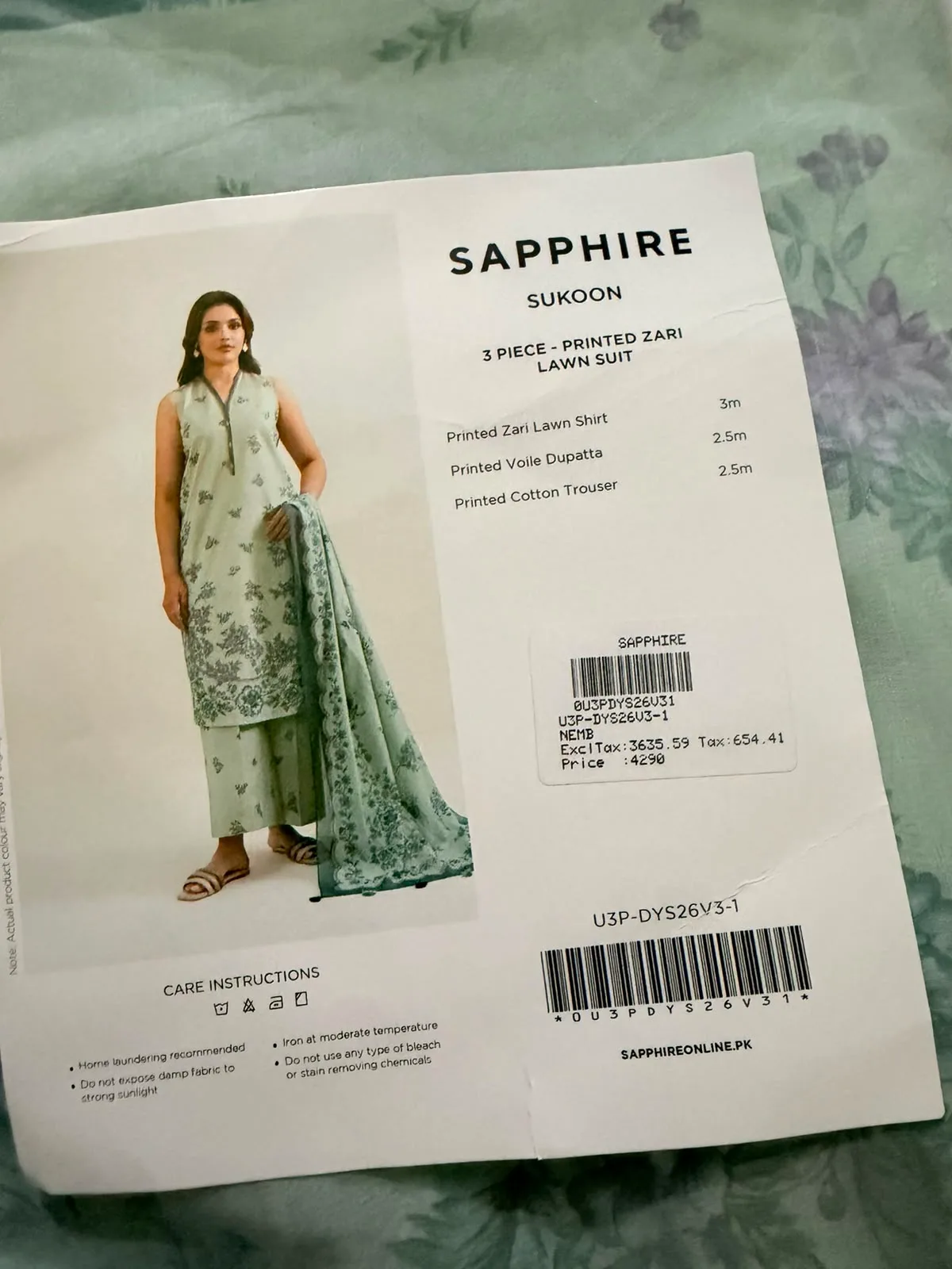 Printed suit