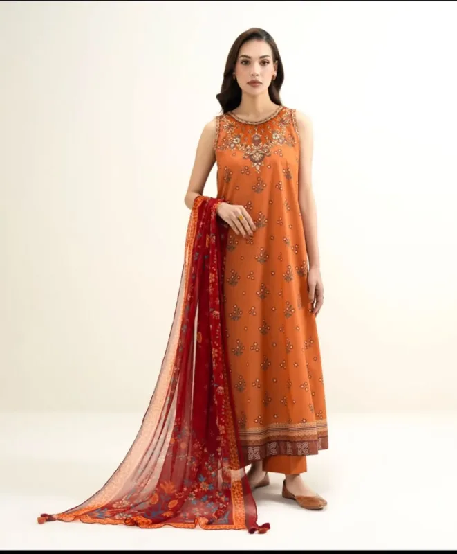 Embroidered suit